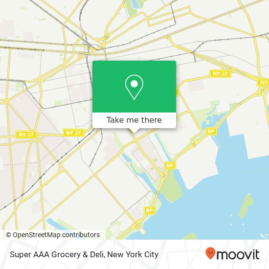 Mapa de Super AAA Grocery & Deli