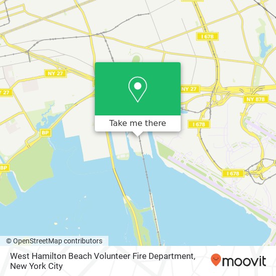West Hamilton Beach Volunteer Fire Department map
