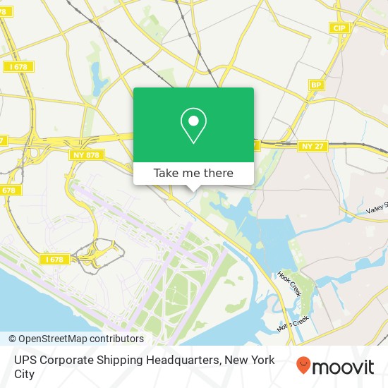 Mapa de UPS Corporate Shipping Headquarters