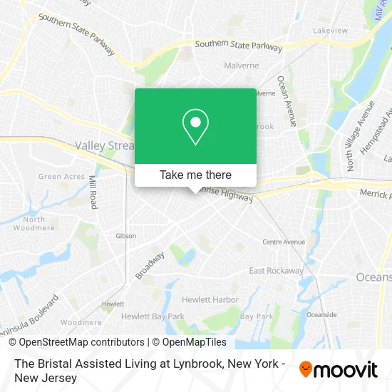 The Bristal Assisted Living at Lynbrook map