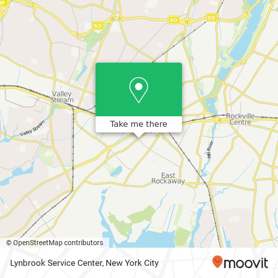 Mapa de Lynbrook Service Center