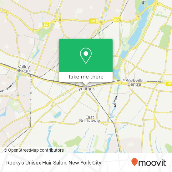 Mapa de Rocky's Unisex Hair Salon