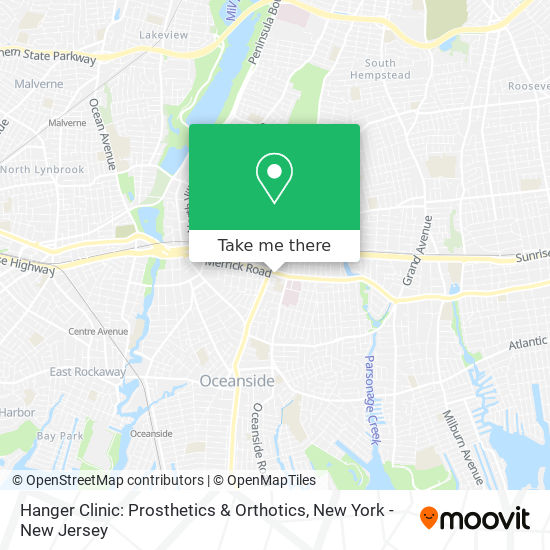 Mapa de Hanger Clinic: Prosthetics & Orthotics