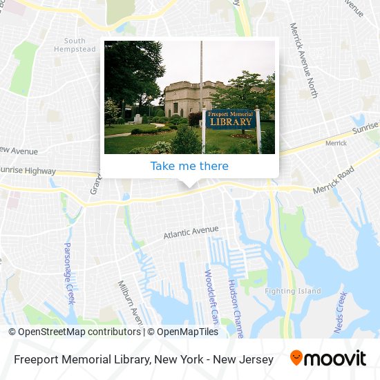 Freeport Memorial Library map