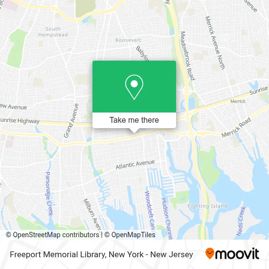 Freeport Memorial Library map