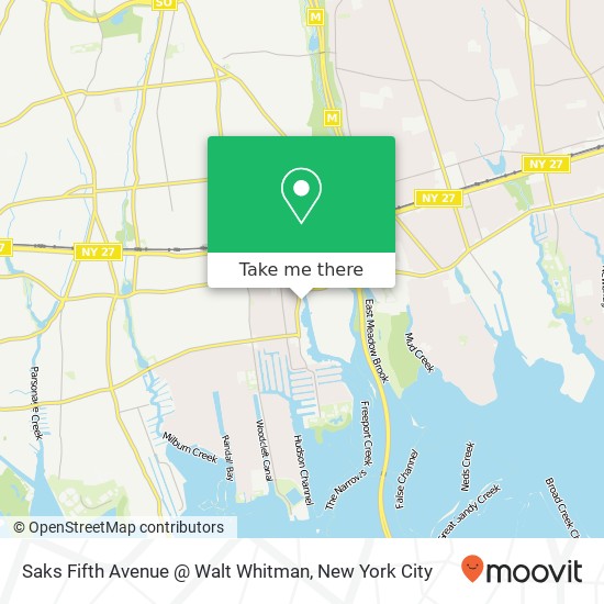 Mapa de Saks Fifth Avenue @ Walt Whitman