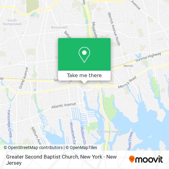 Greater Second Baptist Church map