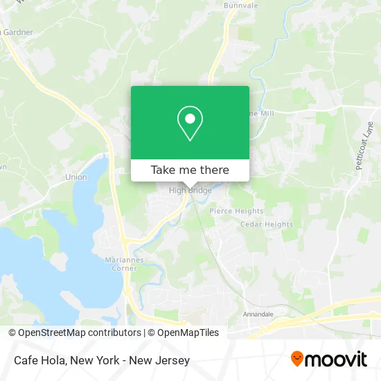 Cafe Hola map