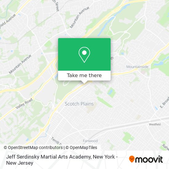 Mapa de Jeff Serdinsky Martial Arts Academy