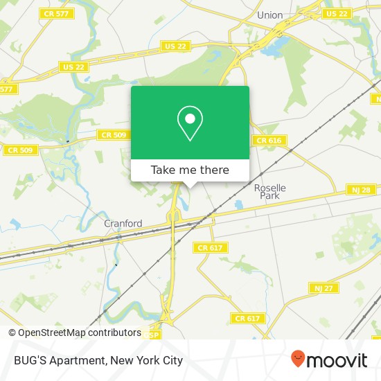 Mapa de BUG'S Apartment