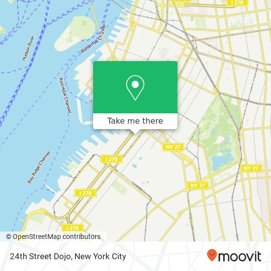 24th Street Dojo map