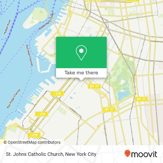 St. Johns Catholic Church map