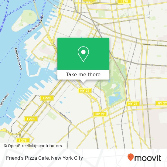 Mapa de Friend's Pizza Cafe