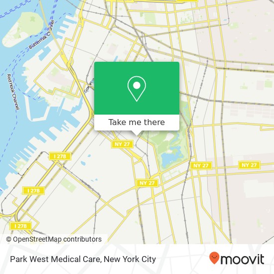 Park West Medical Care map