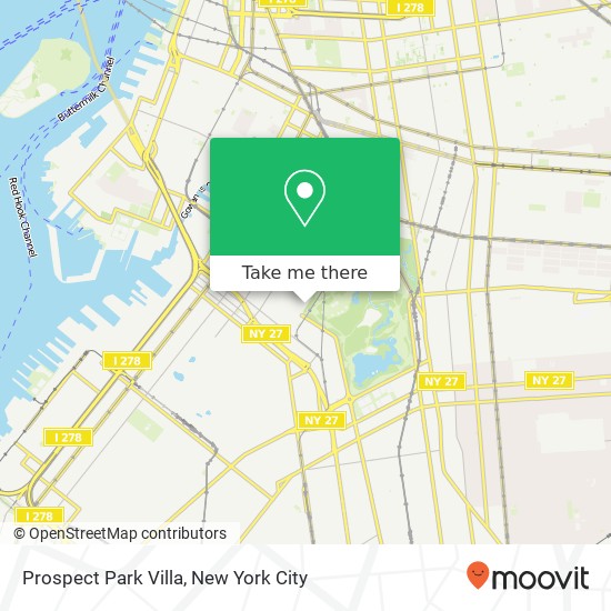 Mapa de Prospect Park Villa