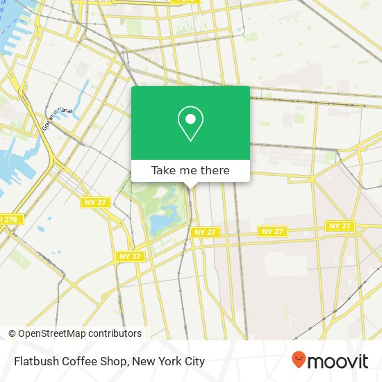 Mapa de Flatbush Coffee Shop