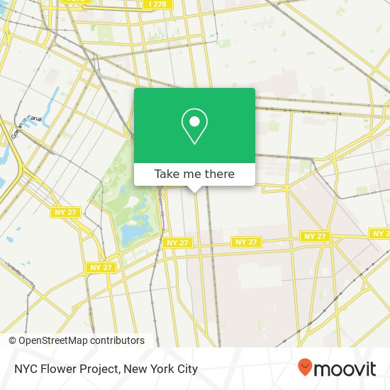 Mapa de NYC Flower Project
