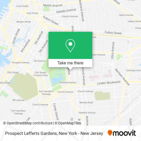 Prospect Lefferts Gardens map