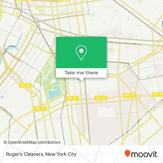 Roger's Cleaners map