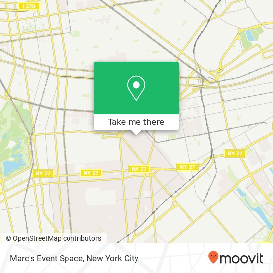 Mapa de Marc's Event Space