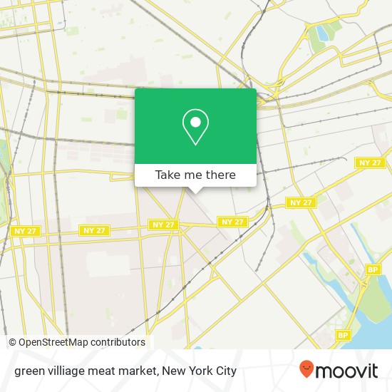 Mapa de green villiage meat market