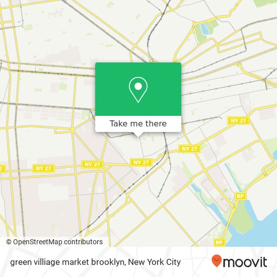 Mapa de green villiage market brooklyn