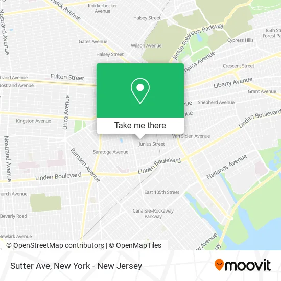 Mapa de Sutter Ave