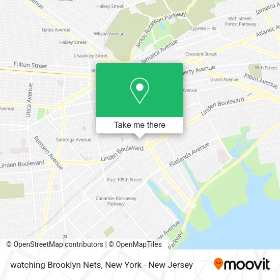 watching Brooklyn Nets map