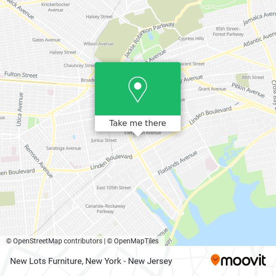 Mapa de New Lots Furniture