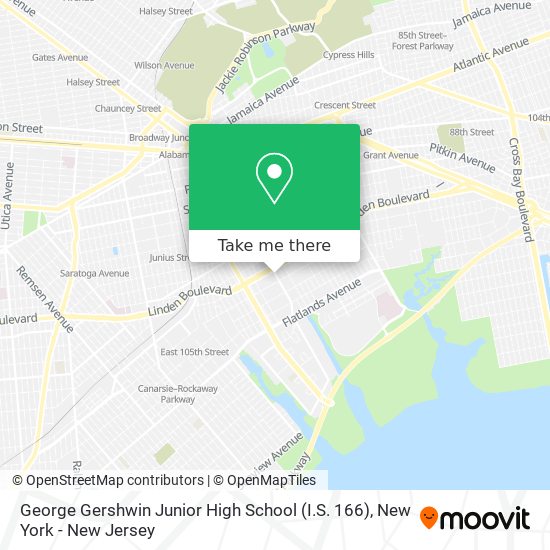 George Gershwin Junior High School (I.S. 166) map