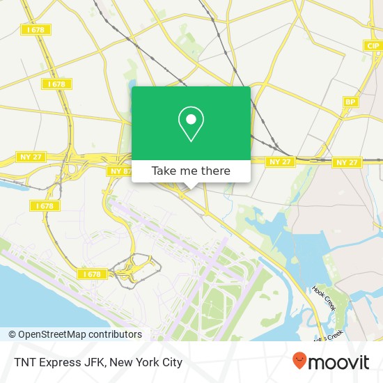 TNT Express JFK map