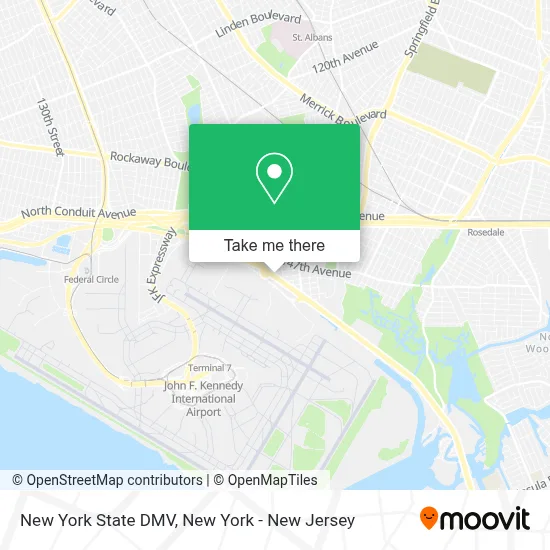 New York State DMV map