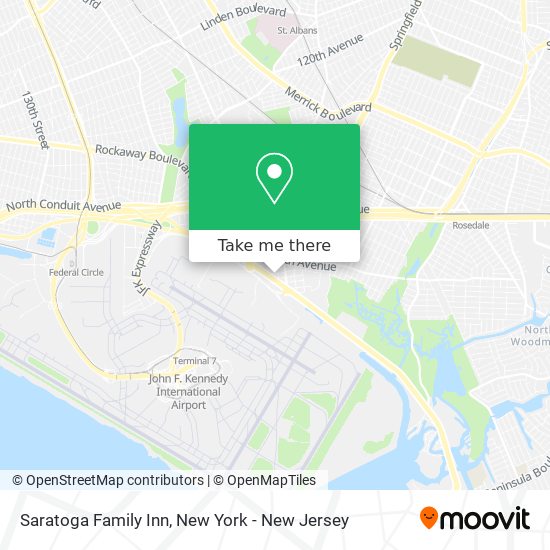 Saratoga Family Inn map
