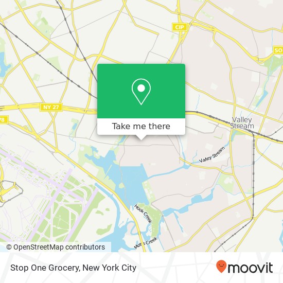 Mapa de Stop One Grocery