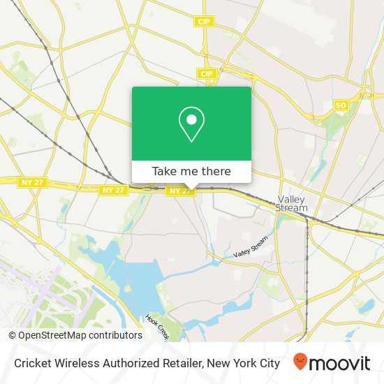 Mapa de Cricket Wireless Authorized Retailer