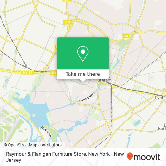 Mapa de Raymour & Flanigan Furniture Store