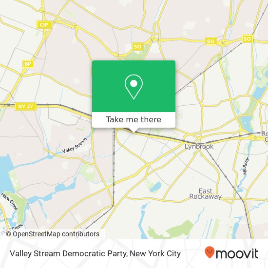 Mapa de Valley Stream Democratic Party