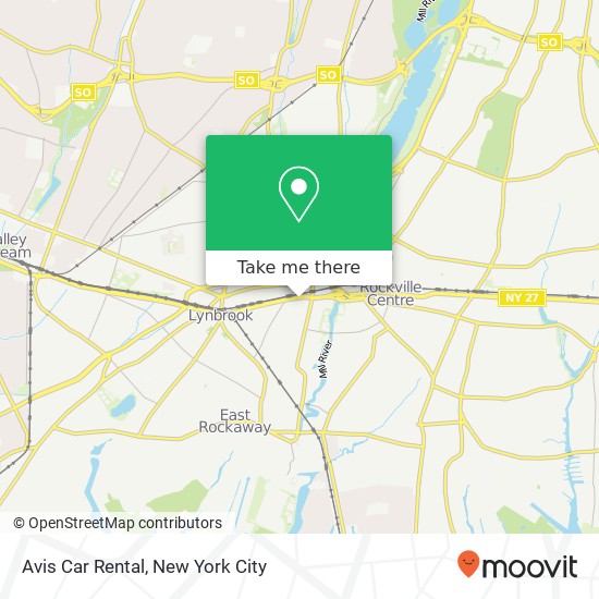 Avis Car Rental map