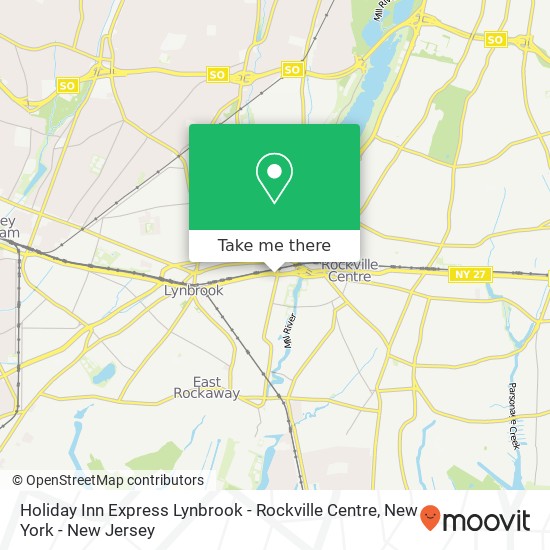 Mapa de Holiday Inn Express Lynbrook - Rockville Centre