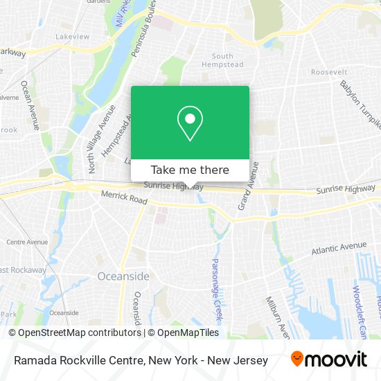 Ramada Rockville Centre map