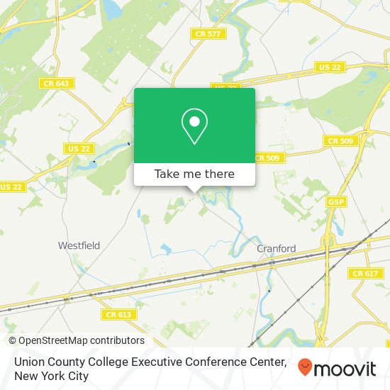 Mapa de Union County College Executive Conference Center