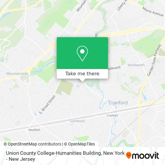 Mapa de Union County College-Humanities Building