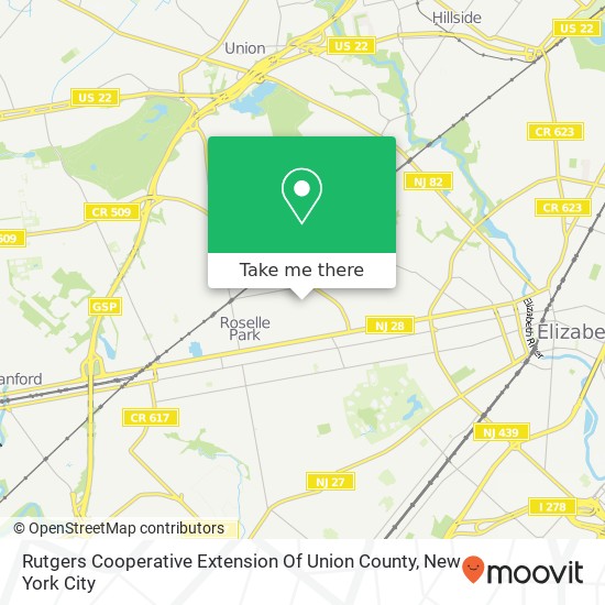 Mapa de Rutgers Cooperative Extension Of Union County