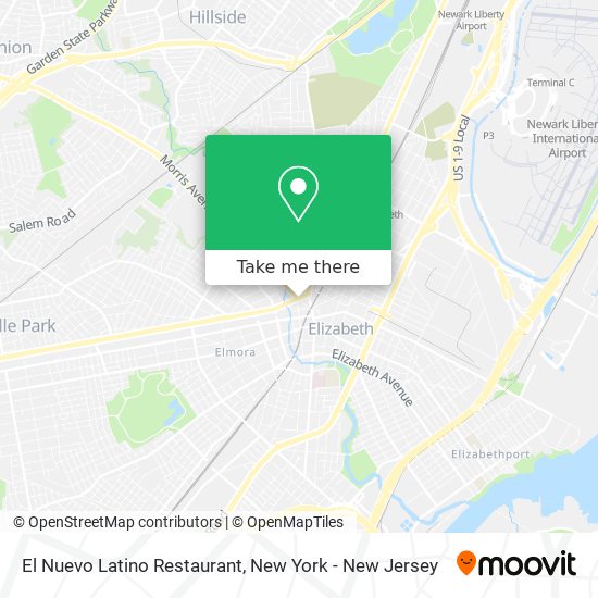 El Nuevo Latino Restaurant map
