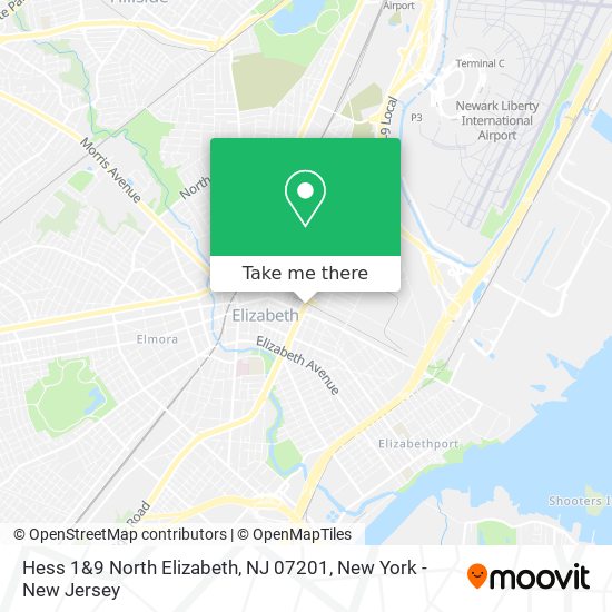 Mapa de Hess 1&9 North  Elizabeth, NJ 07201