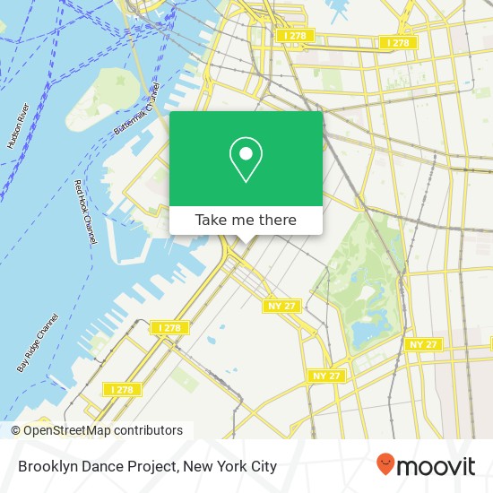 Brooklyn Dance Project map