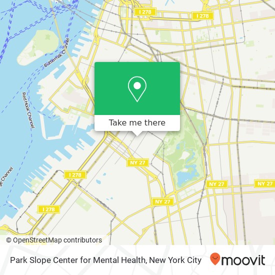 Park Slope Center for Mental Health map