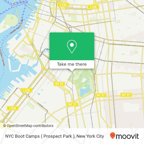 NYC Boot Camps ( Prospect Park ) map