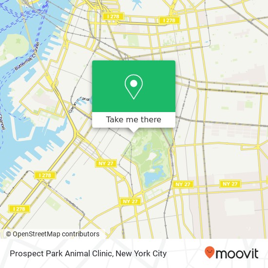 Prospect Park Animal Clinic map