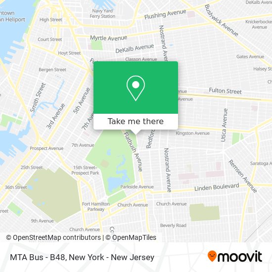 MTA Bus - B48 map